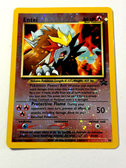 Entei WoTC Promo #34 (2023) Promo Holo MP Pokemon Card - Image 1