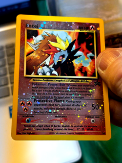 Entei WoTC Promo #34 (2023) Promo Holo MP Pokemon Card - Image 2