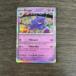 Pokemon TCG Gengar 094/165 R SV2a 151 Holo Card LP Condition - Image 1