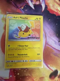 SEALED Ash’s Pikachu TCG SM108 2017 Promo Card Pokemon "I Choose You" Clean - Image 3