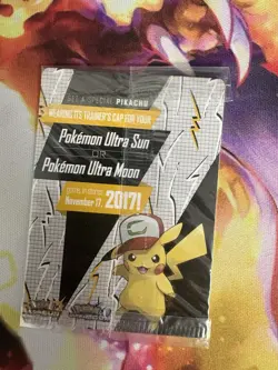 SEALED Ash’s Pikachu TCG SM108 2017 Promo Card Pokemon "I Choose You" Clean - Image 4