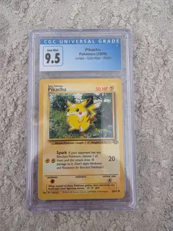 1999 Pikachu Jungle 60/64 Pokemon Card CGC 9.5 BLUE LABEL SAME AS 10 GEM MINT - Image 1