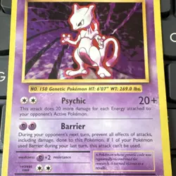 Pokemon Mewtwo Basic Psychic 130 HP Card 51/108 2016 Ken Sugimori - Image 4