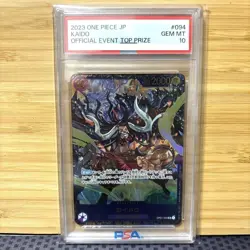 PSA 10 ONE PIECE Kaido Flagship Battle OP01-094 Parallel SR Promo Card Japanese - Image 1
