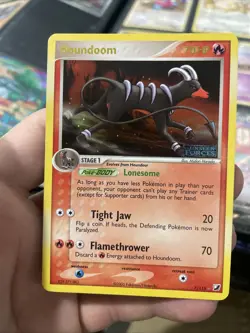 Pokemon Card Houndoom EX Unseen Forces Reverse Holo 7/115 199 LP/NM See Photos - Image 1
