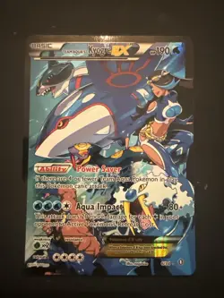 Primal Kyogre EX 96/98 Full Art Secret Rare XY Ancient Origins Pokemon Card LP - Image 1