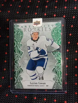 25-26 Upper Deck Artifacts #227 Easton Cowan RC Emerald’s Glow /99💥 READ DISC💥 - Image 1