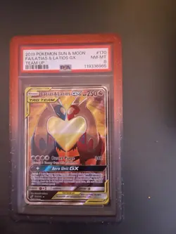 Pokemon 2019 Latias & Latios GX 170/181 Alt Art Team Up PSA 8 - Image 1