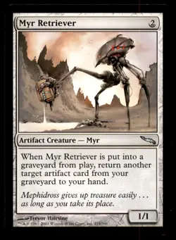 MTG Myr Retriever LP Light Play Mirrodin [1944] - Image 1