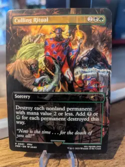 Culling Ritual R Borderless Regular #1 | PRM WPN Promos | | Final Fantasy | MTG - Image 1