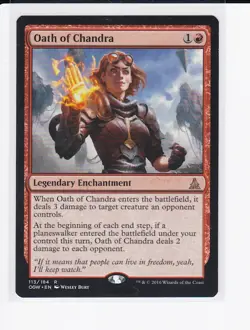 MTG Oath of Chandra Oath of the Gatewatch 113/184 Regular Rare - Image 1