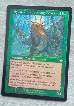 MTG Modern Horizons Retro Frame Etched Foil Ayula, Queen Among Bears - Rare - Image 1