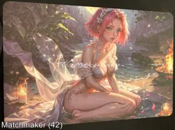 Matchmaker Spicy Waifu NSFW A5 Sizes Card Board Sakura Naruto Night - Image 1