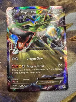 Rayquaza EX XY73 Holo Black Star Promo Pokemon Card LP/MP FREE SHIPPING #1 - Image 1