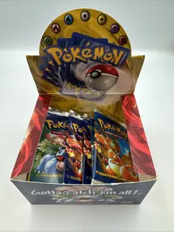 1999 Pokemon Base Set Booster Box *EMPTY* No Card - Opened/Empty Packs - Image 1