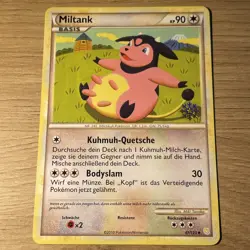 Miltank 47/123 Pokemon Card with Snowflake Calender Promo NM German - Image 2