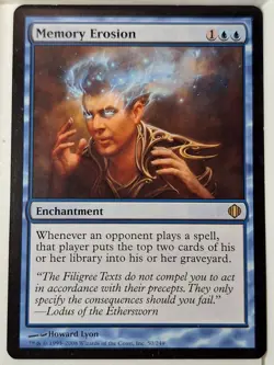 Memory Erosion - Shards of Alara - Magic the Gathering MTG Nice! - Image 1