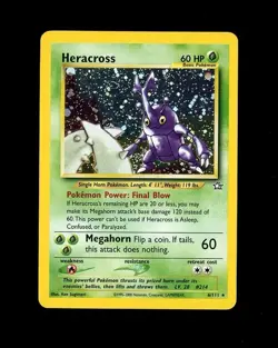 2000 Pokemon NEO GENESIS HERACROSS HOLO 6/111 RARE! NM - - Image 1