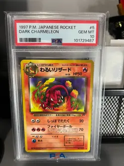 1997 Pokemon Japanese Rocket #5 Dark Charmeleon PSA 10 GEM MINT - Image 1