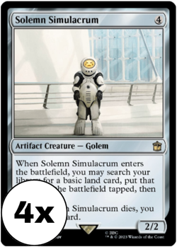 MTG - Solemn Simulacrum Playset (x4) - Universes Beyond: Doctor Who - Image 1