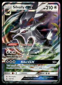 Pokemon Cards Silvally GX 116/156 Ultra Prism Holo Rare GX NM - Image 1
