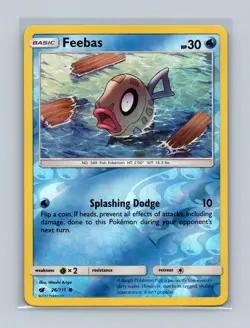 Feebas 26/111 Common Crimson Invasion Pokemon Reverse Holo Lightly Played - Image 1