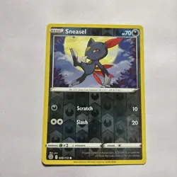 Pokemon Sneasel Sword & Shield: Brilliant Stars 086/172 Reverse Holo Common - Image 1