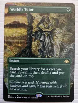 MTG Magic: The Gathering Worldly Tutor (Borderless) Dominaria Remastered Regular - Image 1