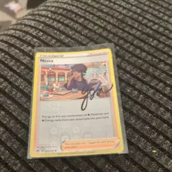 POKEMON TCG: NESSA 136/159 CROWN ZENITH REVERSE HOLO CARD LP - Image 1