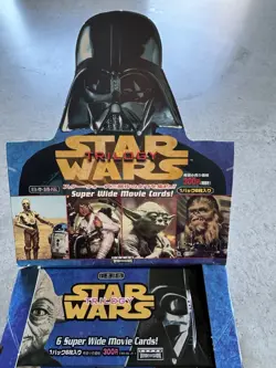 Star Wars 1977 Topps Japanese Edition Trilogy Super Wide Movie cards 33 packets - Image 2