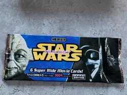 Star Wars 1977 Topps Japanese Edition Trilogy Super Wide Movie cards 33 packets - Image 3