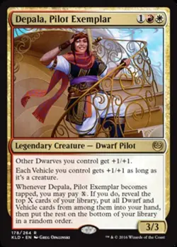 1x Depala, Pilot Exemplar MTG Kaladesh NM Magic Regular - Image 1