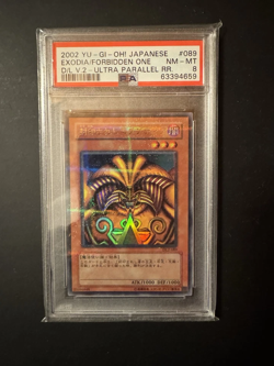 YU GI OH PSA 8 EXODIA/FORBIDDEN ONE DL2/089 V.2 ULTRA PARALLEL RR. Japanese - Image 1