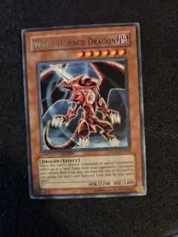 White-Horned Dragon - MDP2-EN006 - Rare - Limited Edition - Yugioh TCG - Image 1