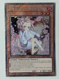 Aschenblute & Freudiger Fruhling RA04-DE025 Platinum Secret Rare DE NM YUGIOH - Image 1