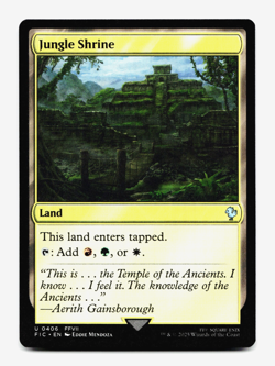 Jungle Shrine [Commander: Final Fantasy] MTG (FIC) - Tri-Color Land 🔥🌳⚪ - Image 1