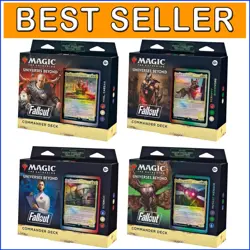 Fallout Commander Deck Bundle - 4 Decks + Collector Booster Pack for MTG Fans! - Image 1