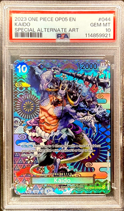 2023 ONE PIECE OP05-AWAKENING OF THE NEW ERA SPECIAL ALTERNATE ART KAIDO PSA 10 - Image 1