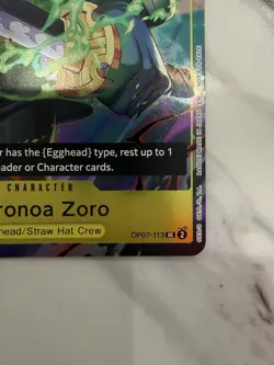 Roronoa Zoro OP07‑113 Foil Promo (One Piece Day Dallas 2025) Near Mint - Image 4