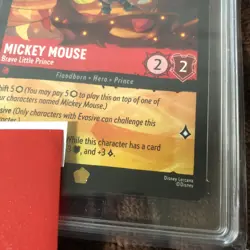 Mickey Mouse Brave Little Prince Fabled Disney Lorcana TAG 10 Pop 3 Copy 2 - Image 2