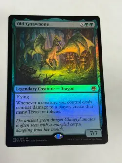 MTG - Old Gnawbone - Adventures in the Forgotten Realms - Foil - Near Mint - Image 1