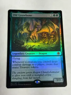 MTG - Old Gnawbone - Adventures in the Forgotten Realms - Foil - Near Mint - Image 2