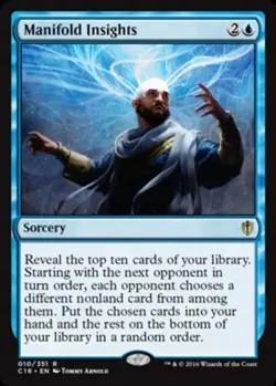 1x Manifold Insights MTG Commander 2016 NM Magic Regular - Image 1