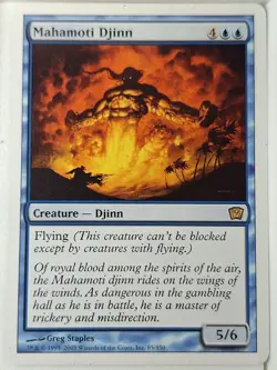 Mahamoti Djinn - 9th Edition Core Set - Magic the Gathering MTG Nice! - Image 1