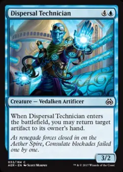 4x Dispersal Technician MTG Aether Revolt NM Magic Regular - Image 1