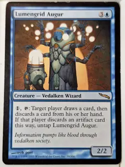 Lumengrid Augur - Mirrodin - Magic the Gathering MTG Nice! - Image 1