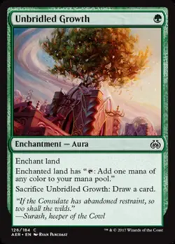 4x Unbridled Growth MTG Aether Revolt NM Magic Regular - Image 1