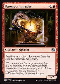 4x Ravenous Intruder MTG Aether Revolt NM Magic Regular - Image 1