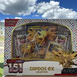 Pokemon TCG Scarlet & Violet 151 Zapdos EX Collection Box Sealed NEW - Image 1