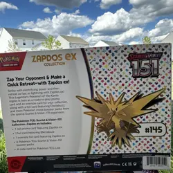 Pokemon TCG Scarlet & Violet 151 Zapdos EX Collection Box Sealed NEW - Image 2